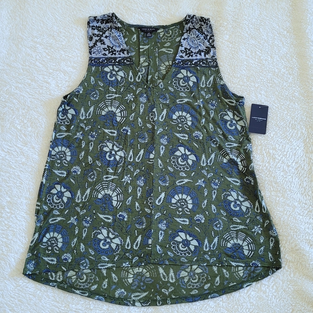 Lucky🍀 Brand Floral💐 Print Sleeveless Top - NWT